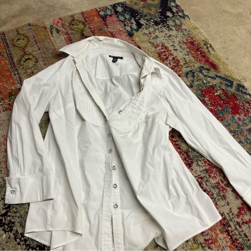 International Concept Plus button up white   Blouse -SZ 20W